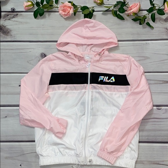 pink fila windbreaker